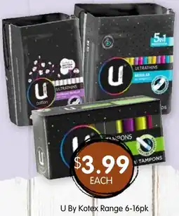 Spudshed U by kotex range offer