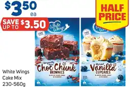 Foodland White wings cake mix offer