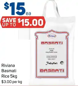 Foodland Riviana basmati rice offer