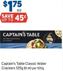 Foodland Captain's table classic water crackers offer