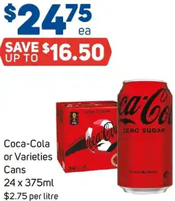 Foodland Coca-cola or varieties cans offer