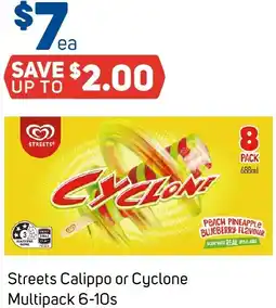 Foodland Streets calippo or cyclone offer