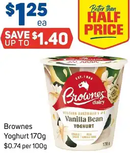 Foodland Brownes yoghurt offer