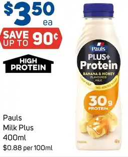 Foodland Pauls milk plus offer