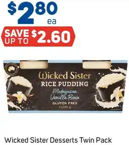 Foodland Wicked sister desserts offer