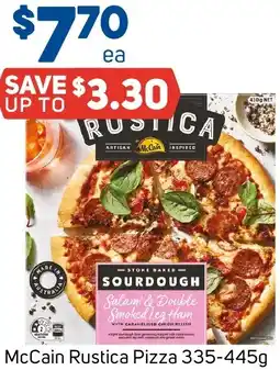 Foodland Mccain rustica pizza offer