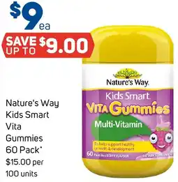 Foodland Nature's way kids smart vita gummies offer