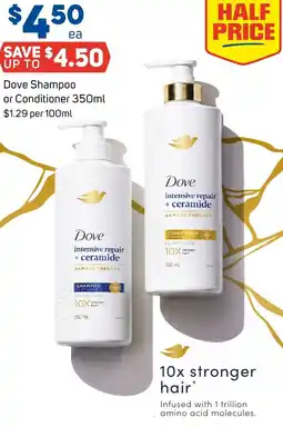 Foodland Dove shampoo or conditioner offer