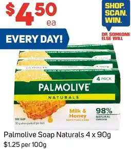 Foodland Palmolive soap naturals offer