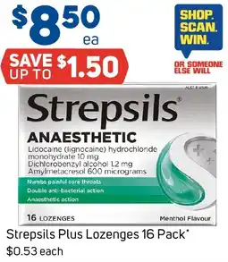 Foodland Strepsils plus lozenges offer