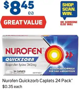 Foodland Nurofen quickzorb caplets offer