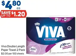 Foodland Viva double length paper towel offer