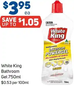 Foodland White king bathroom gel offer