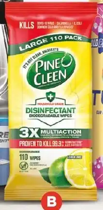 Foodland Pine o cleen disinfectant wipes offer