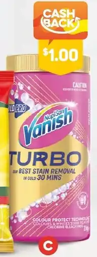 Foodland Vanish gold pro turbo stain remover powder offer