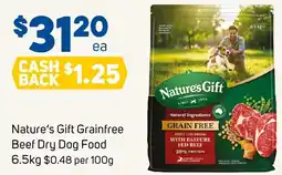 Foodland Nature's gift grainfree beef dry dog food offer