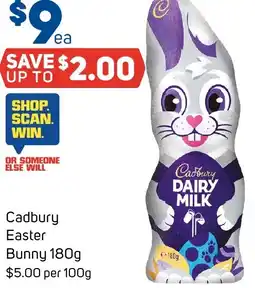 Foodland Cadbury easter bunny offer