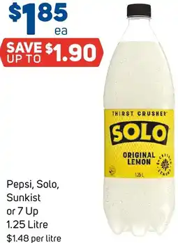 Foodland Pepsi, solo, sunkist or 7 up offer