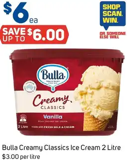 Foodland Bulla creamy classics ice cream offer