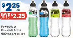 Foodland Powerade or powerade active offer