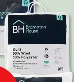 Spotlight Brampton house quilt 50% wool 50% polyester bedding offer