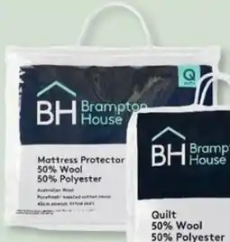 Spotlight Brampton house mattress protector qb 50% wool 50% polyester bedding offer