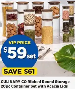 Spotlight Culinary co ribbed round storage offer