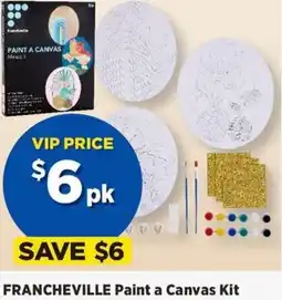 Spotlight Francheville paint a canvas kit offer
