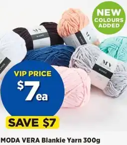 Spotlight Moda vera blankie yarn offer