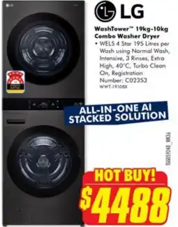 The Good Guys Washtower combo washer dryer offer