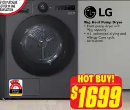 The Good Guys Heat pump dryer offer