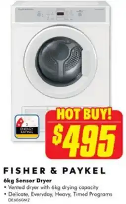 The Good Guys Sensor dryer offer