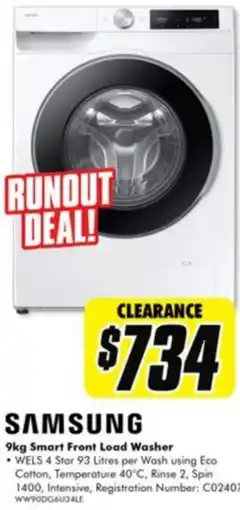 The Good Guys Smart front load washer offer