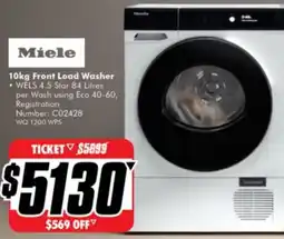 The Good Guys Miele front load washer offer