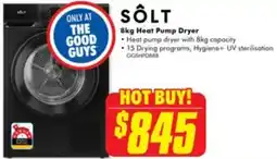 The Good Guys Sôlt heat pump dryer offer