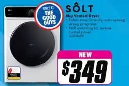 The Good Guys Solt vented dryer offer