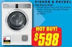 The Good Guys Fisher & paykel sensor dryer offer