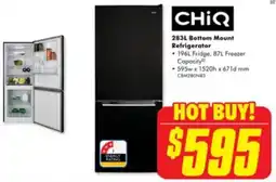 The Good Guys Chiq bottom mount refrigerator offer