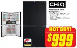 The Good Guys Chiq french door refrigerator offer