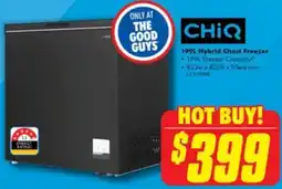 The Good Guys Hybrid chest freezer offer