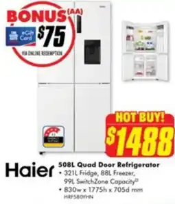 The Good Guys 508l quad door refrigerator offer