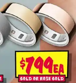 JB Hi-Fi Oura ring gold or rose gold offer