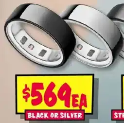 JB Hi-Fi Oura ring black or silver offer