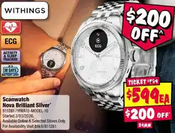 JB Hi-Fi Scanwatch nova brilliant silver offer