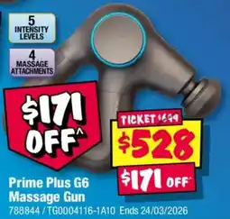 JB Hi-Fi Prime plus g6 massage gun offer