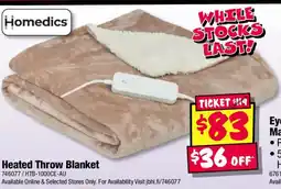 JB Hi-Fi Heated throw blanket offer