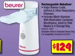 JB Hi-Fi Rechargeable nebuliser offer