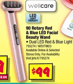 JB Hi-Fi 90 rotary red & blue led facial beauty wand offer
