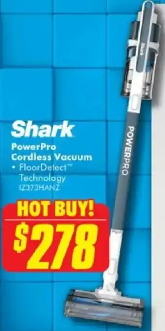 The Good Guys Shark powerpro cordless vacuum offer