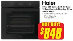 The Good Guys Haier 500 series built-in oven offer